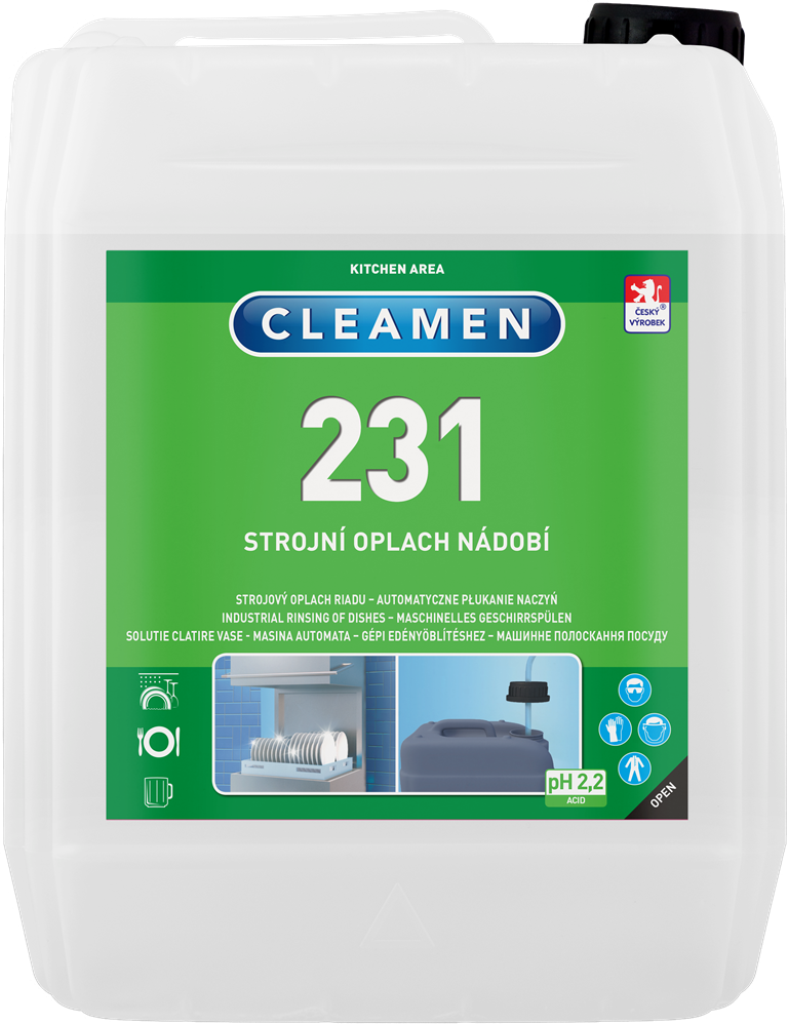 CLEAMEN 231 5 kg strojní oplach do profesionálních myček nádobí