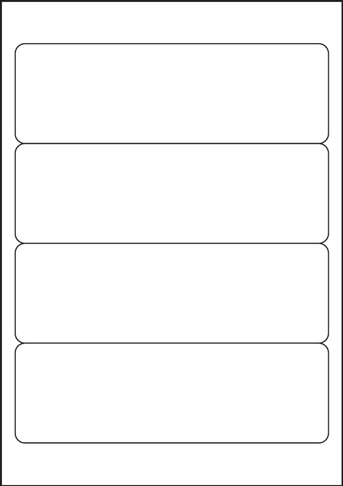 Etikety PRINT samolepicí 192 x 61 mm bílé /100 archů