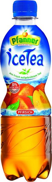 Čaj černý ledový PFANNER broskev 0,5 l