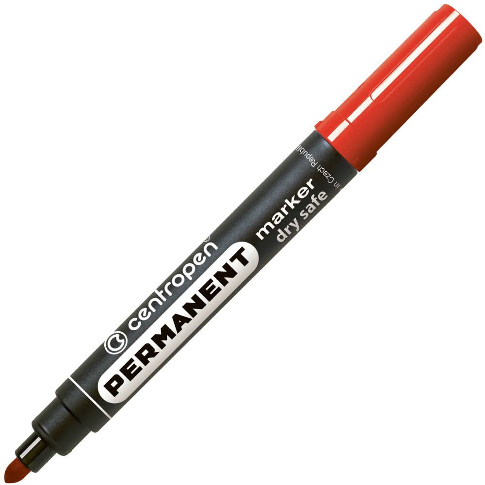 Centropen popisovač 8510 nevysychavý permanent červený