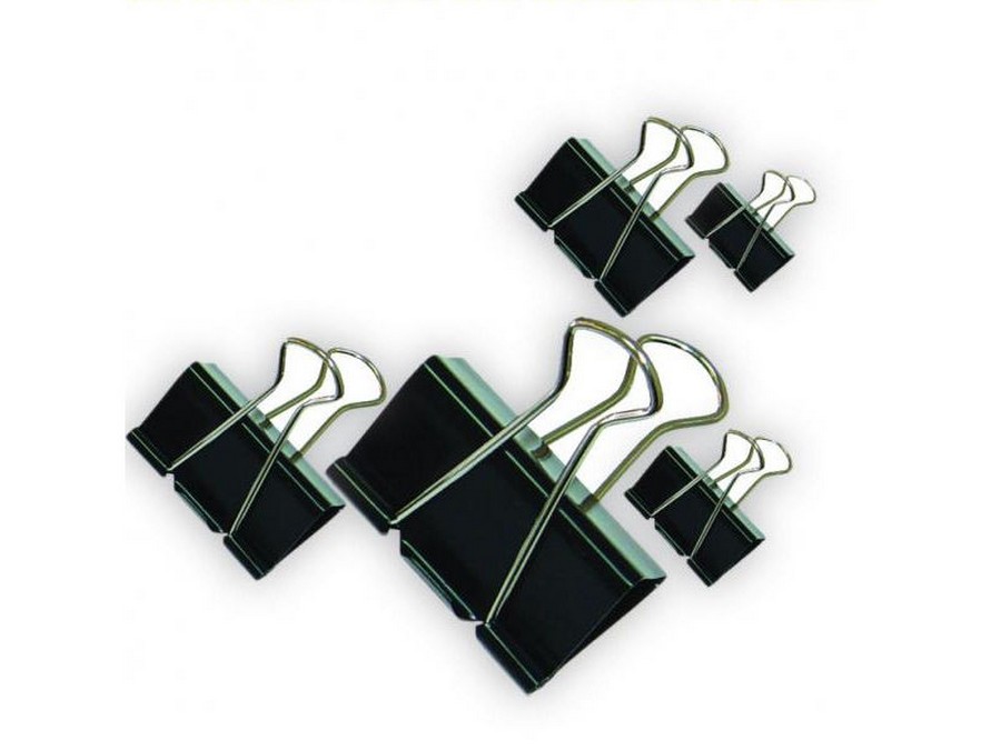 Klip BINDER 41 mm / 12 ks černý