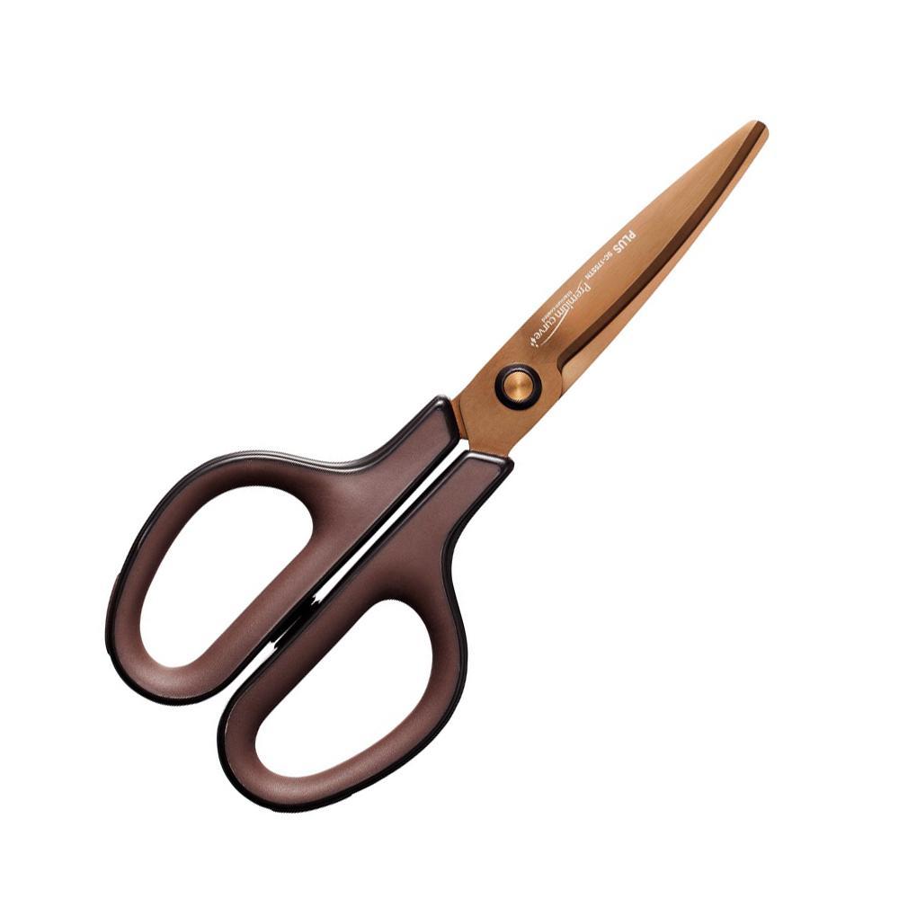 Nůžky titanové PLUS TG 17,5 cm, hnědé