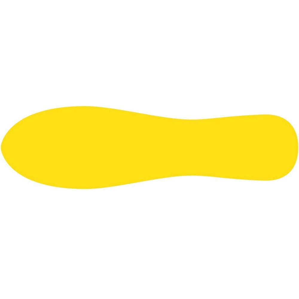 Podlahové značení stopa 280 x 84 mm žluté / 10 ks