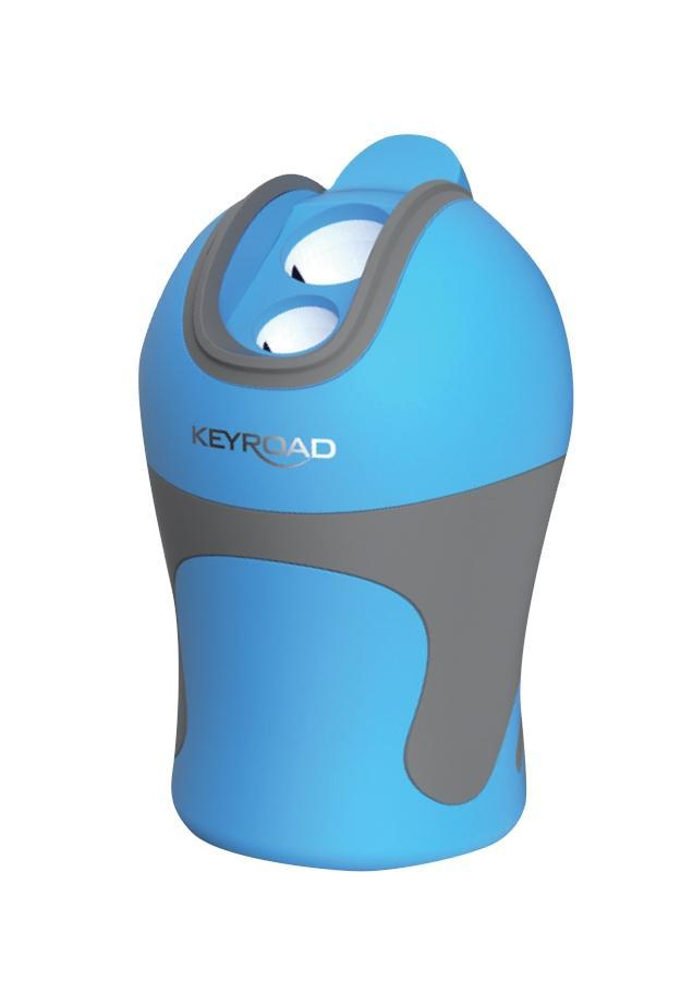Ořezávátko Keyroad  plast 2 otvory Color modré