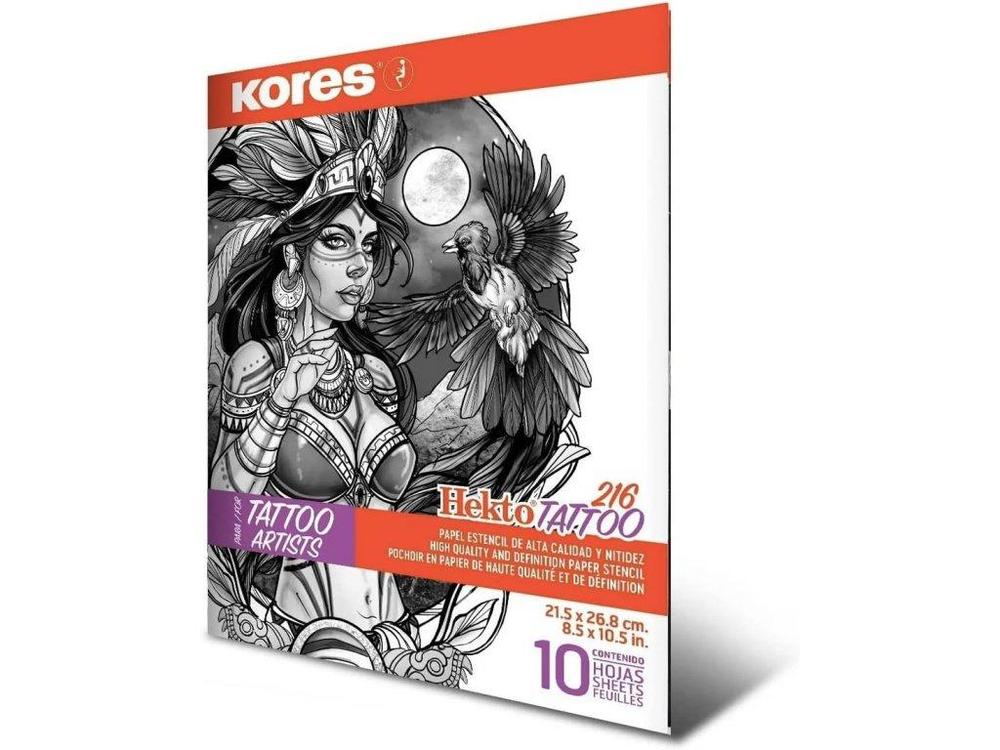 Kores tetovací papír 10 listů rozměr 21,5 x 26,8 cm