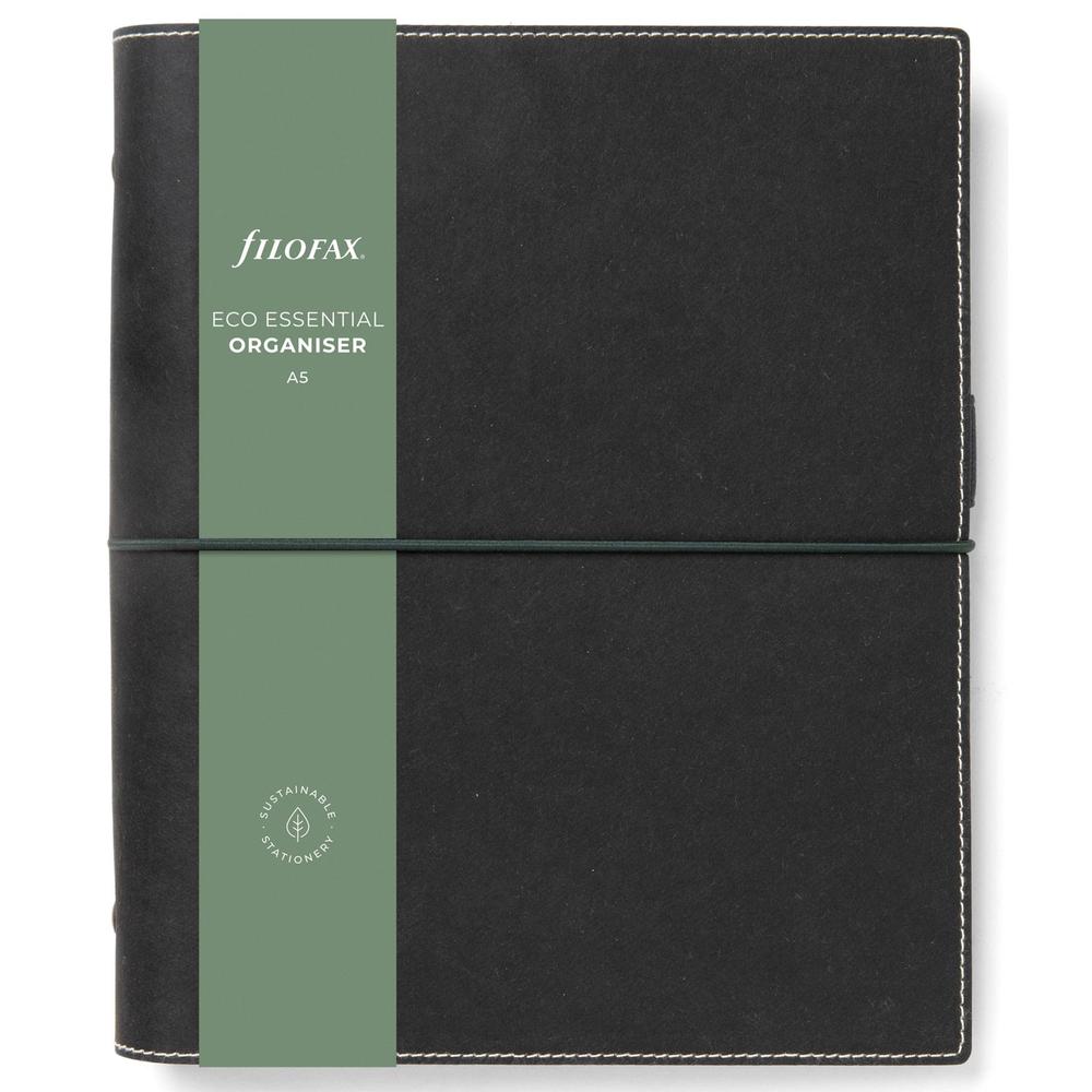 Diář Filofax Eco Essential A5, dark ebony