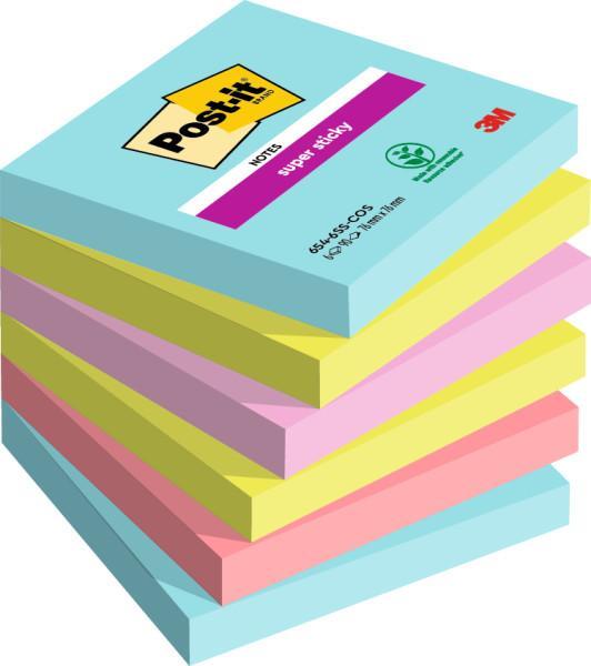 Blok samolepicí Post-it COSMIC 76 x 76mm/6 ks, silně lepicí