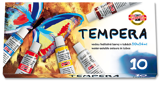 Temperové barvy Koh-i-noor 16ml/10 odstínů
