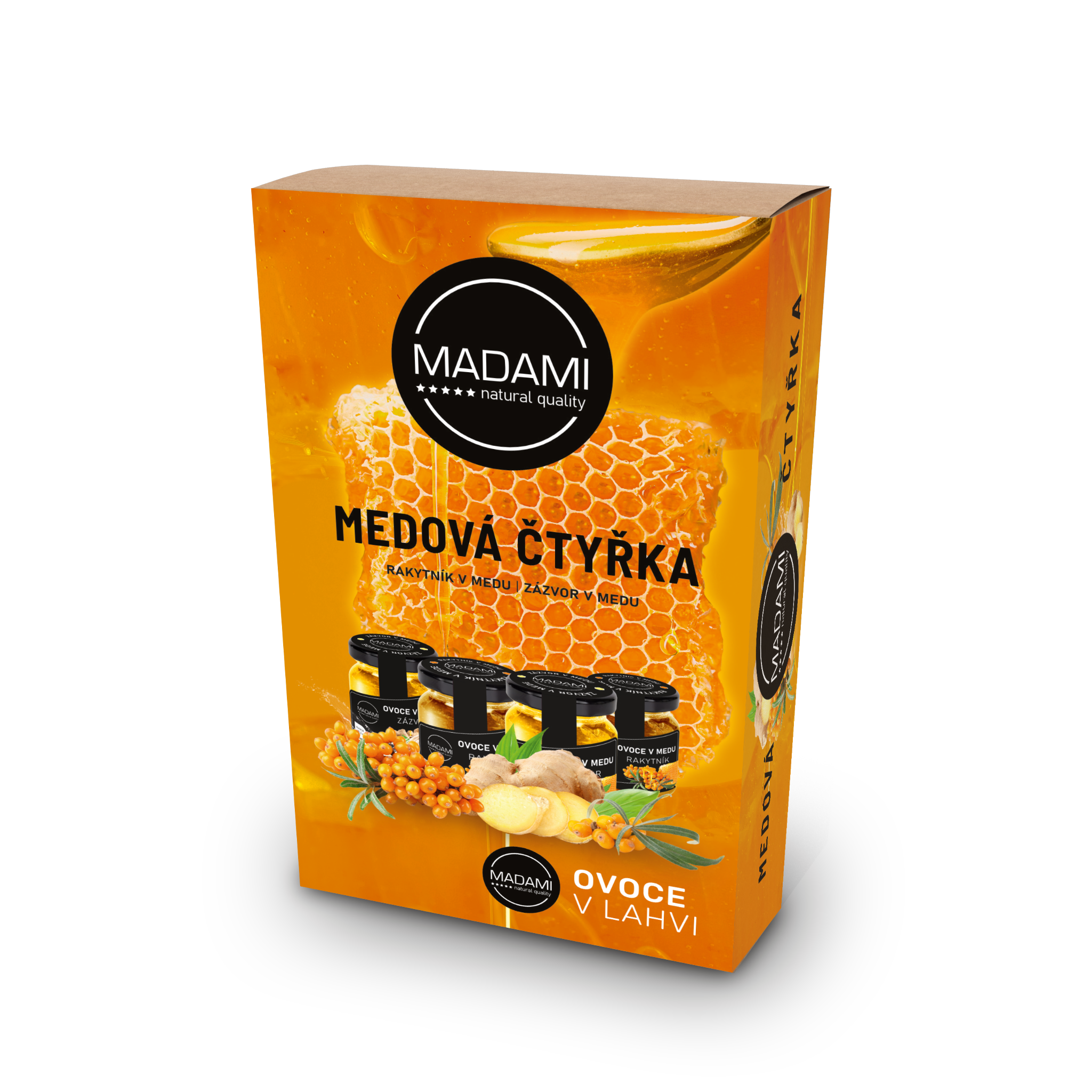 Dárková potravinová krabička Medová čtyřka