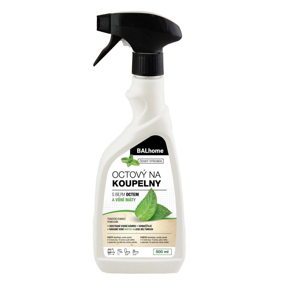 BALhome octový čistič na KOUPELNY 500ml s vůní máty