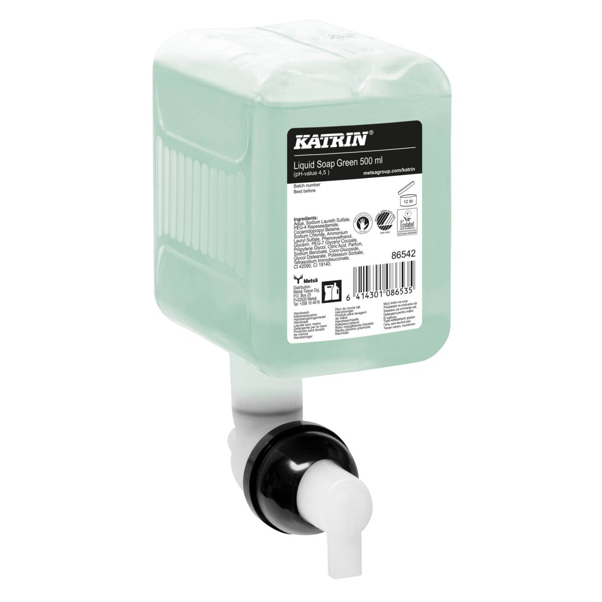 Tekuté mýdlo Katrin 86542 500ml Green - vůně břízy