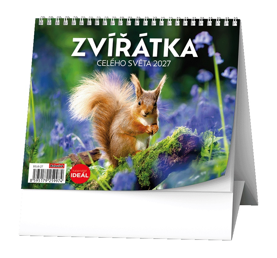 Kalendář stolní Ideál Zvířátka celého světa.