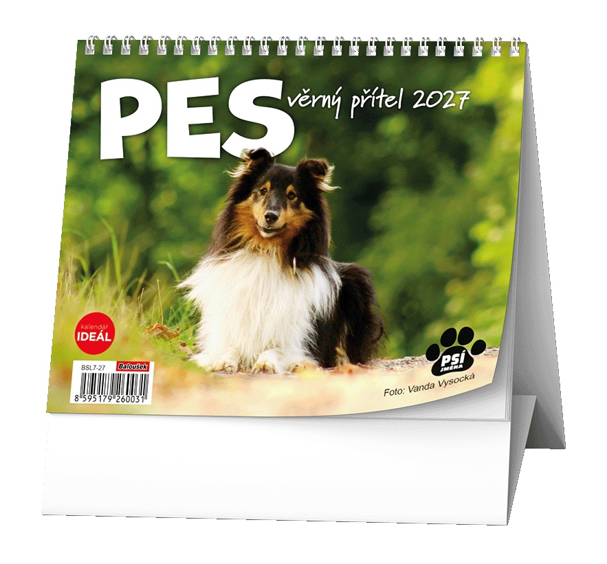 Kalendář stolní Ideál Pes, věrný přítel