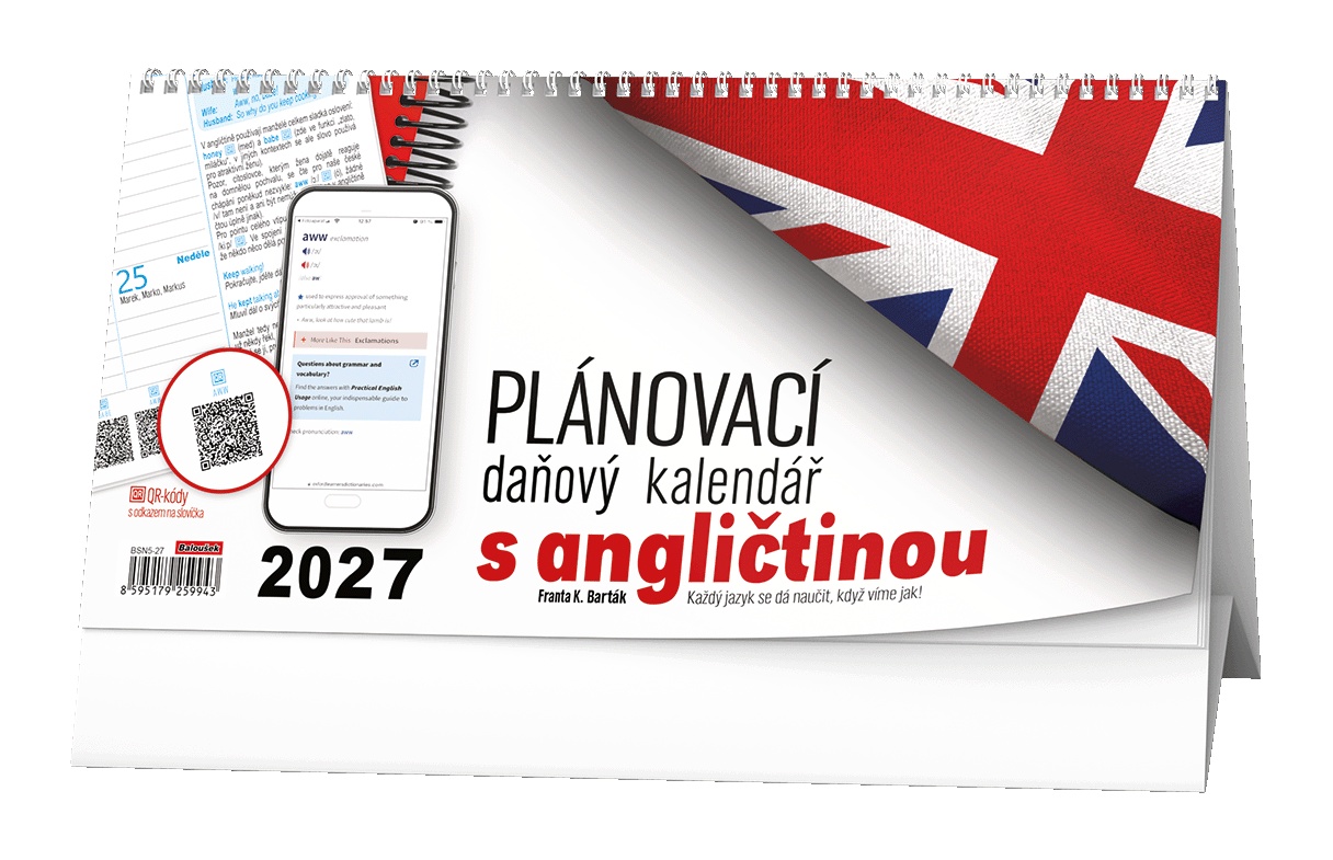 Kalendář stolní pracovní Business I. s angličtinou