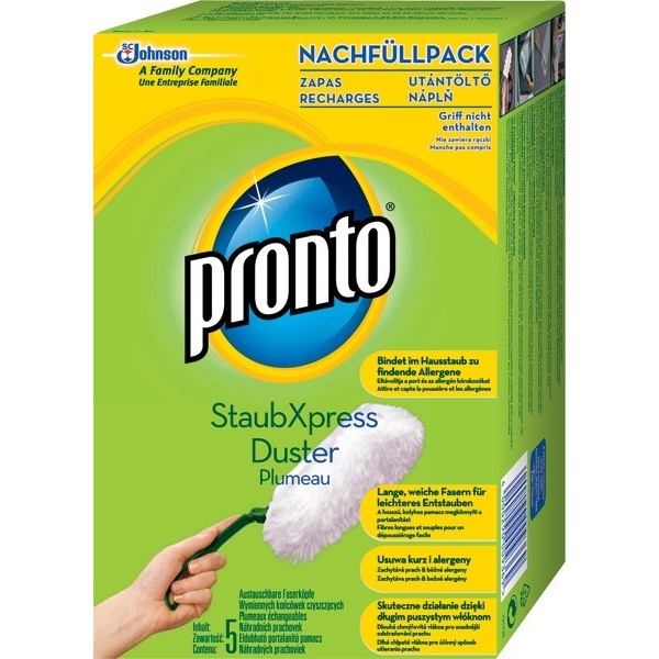Pronto náhradní prachovky Duster 5 ks na rukojeť