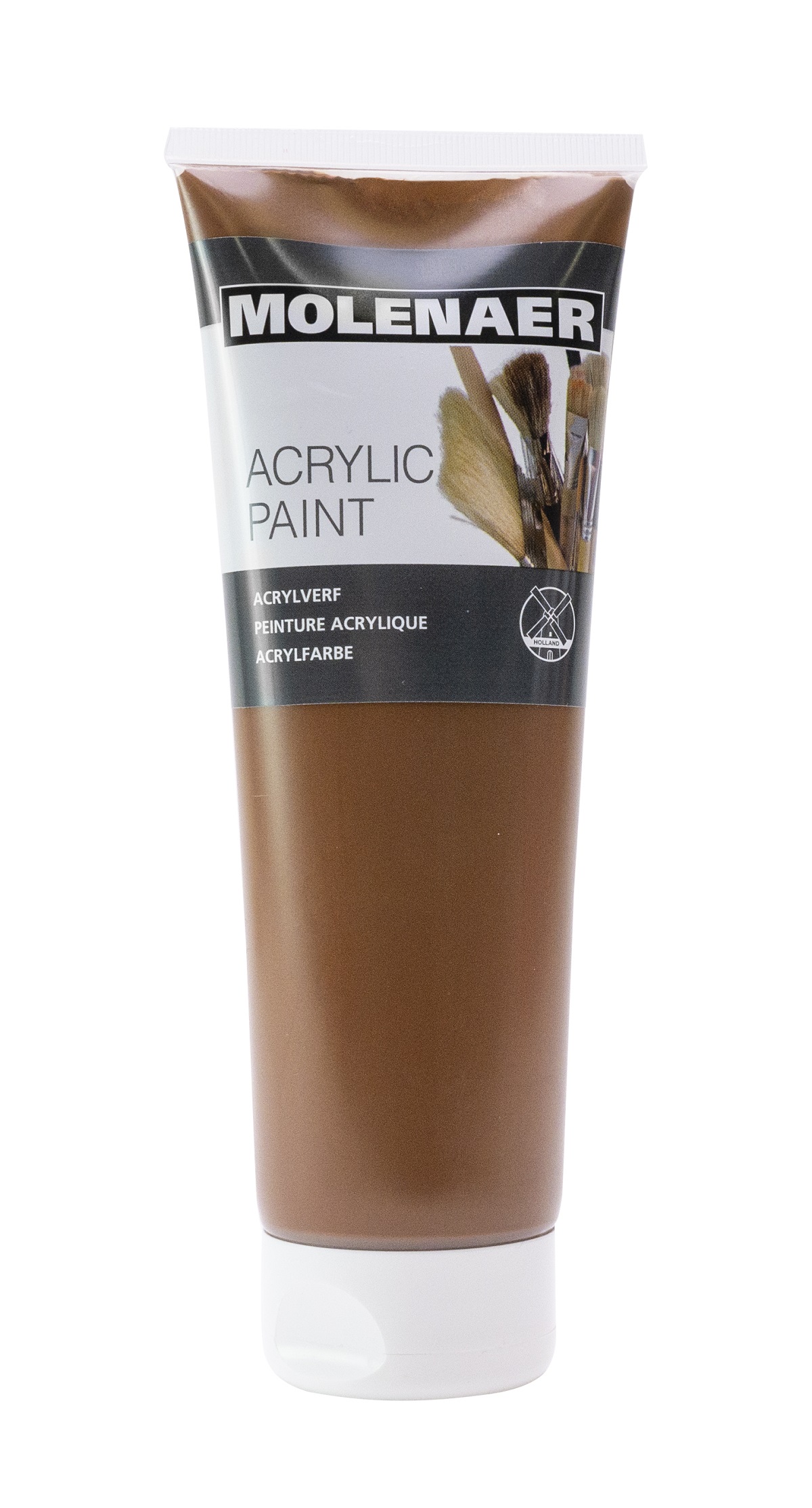 Molenaer akrylová barva, 250 ml, hnědá