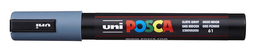 Popisovač akrylový POSCA PC-5M břidlicově šedý 1,8 - 2,5mm