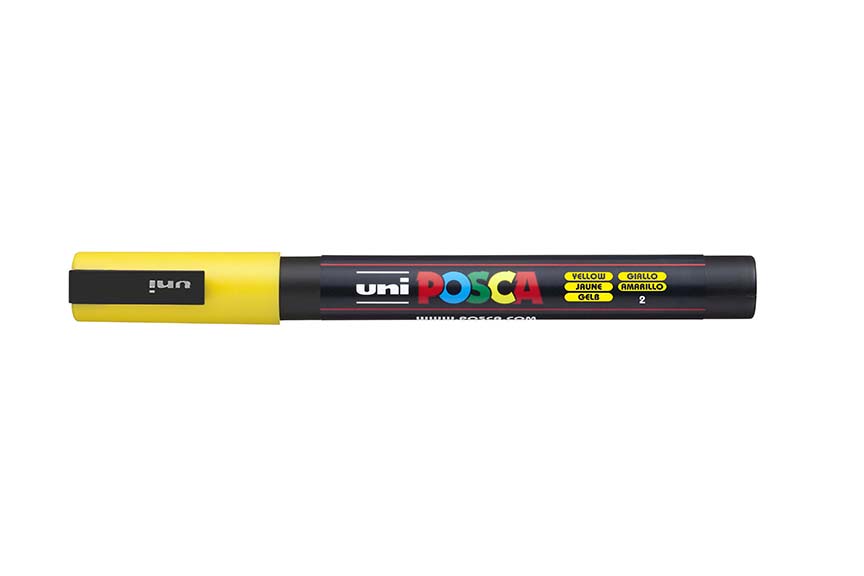 Popisovač akrylový POSCA PC-3M žlutý 0,9 - 1,3mm