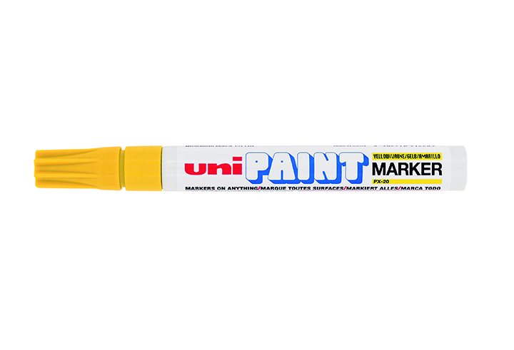 Popisovač lakový PX-20 PAINT MEDIUM 2,2-2,8mm žlutý