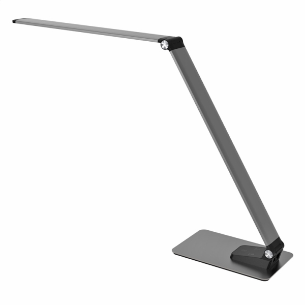 Platinet PDL509 stolní LED lampa 10W, stmívatelná, dotykové ovládání, USB port, ALU