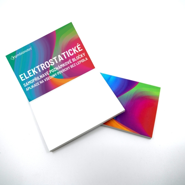 Poznámkové bločky elektrostatické Symbio 70x100 mm bílé