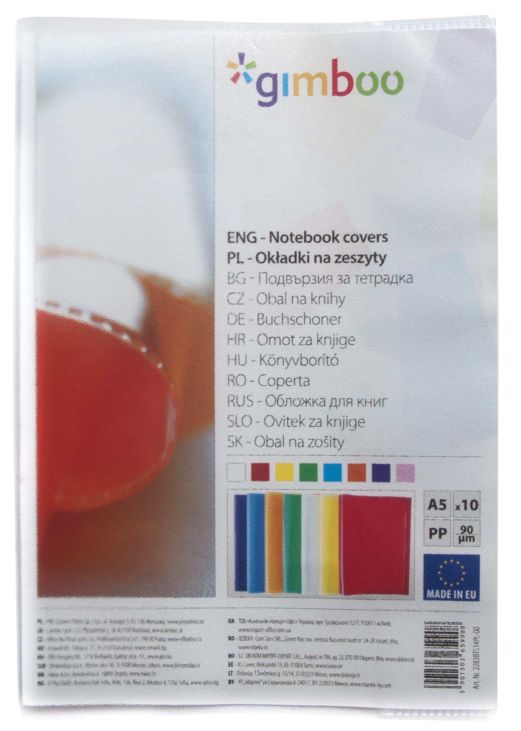 Obal na sešit A4 zrnité - transparentní