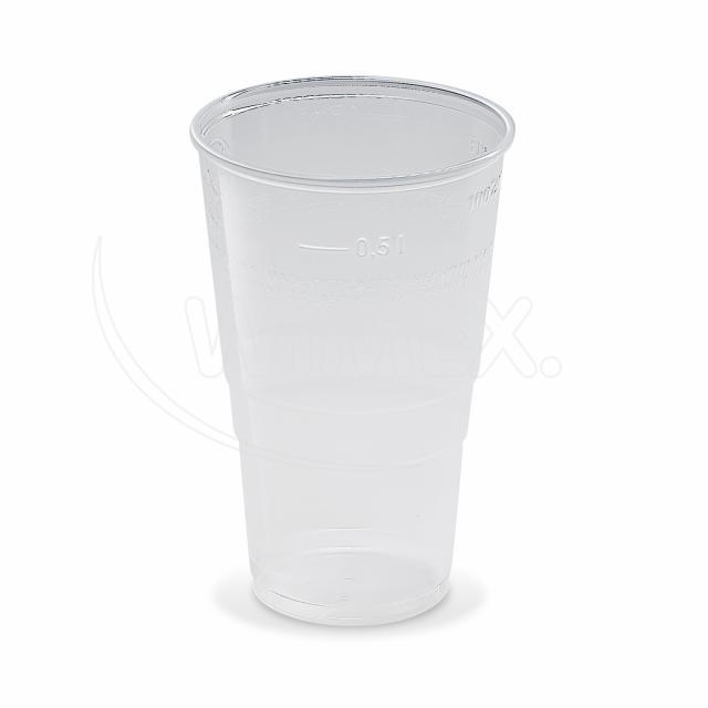 Kelímek PP na nápoje 0,5 l  transparentní / 50 ks