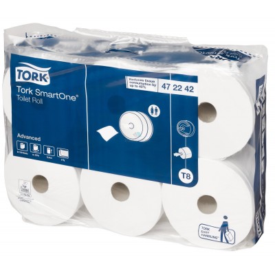 Toaletní papír odvíjený od středu TORK SmartOne 472242, 2-vrstvý, 207 m, bílý, 6 ks